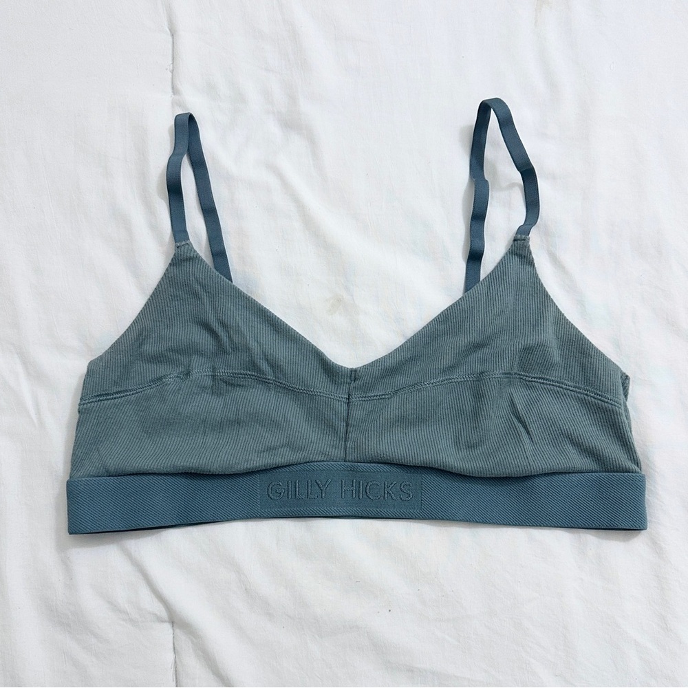 Gilly Hicks Triangle Bralette – Teal *Logo – M - Picture 2 of 7